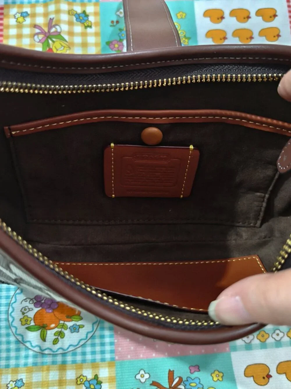 Coach Monogram Canvas Shoulder Bag - Picture 9 of 10